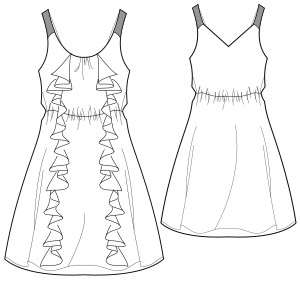 Fashion sewing patterns for LADIES Dresses Dress Chiffon 718